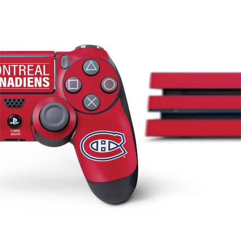 NHL Montreal Canadiens Lineup PS4 Pro Bundle Skin
