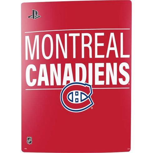 NHL Montreal Canadiens Lineup PS5 Console Skin