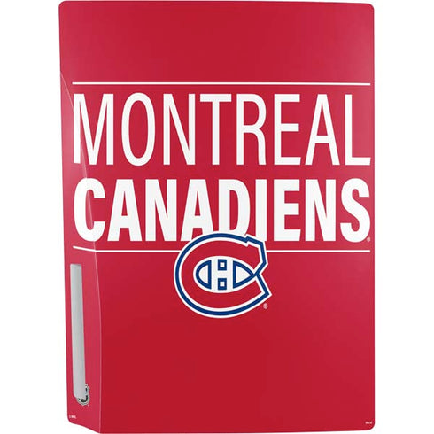 NHL Montreal Canadiens Lineup PS5 Console Skin