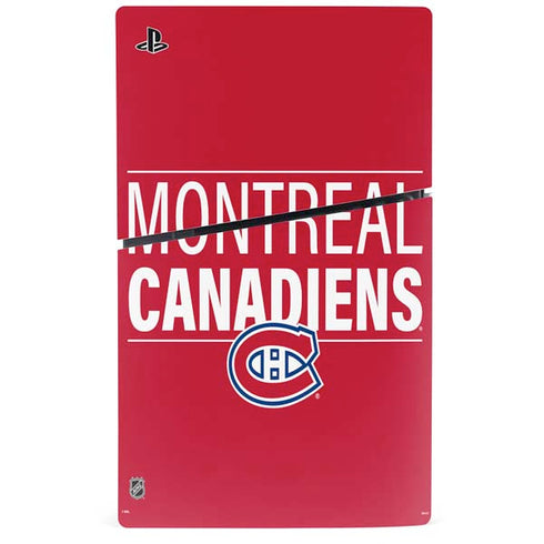 NHL Montreal Canadiens Lineup PS5 Slim Disk Console Skin