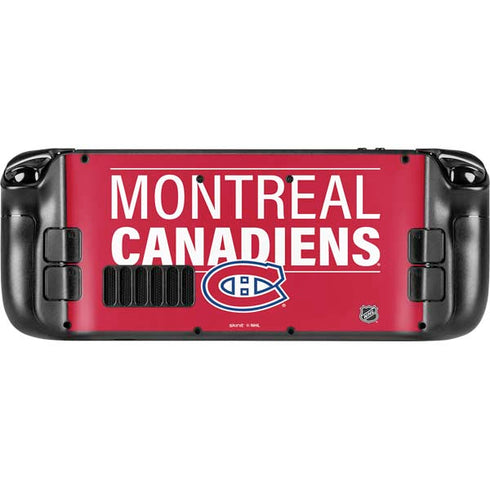 NHL Montreal Canadiens Lineup Steam Deck Handheld Gaming Computer Skin