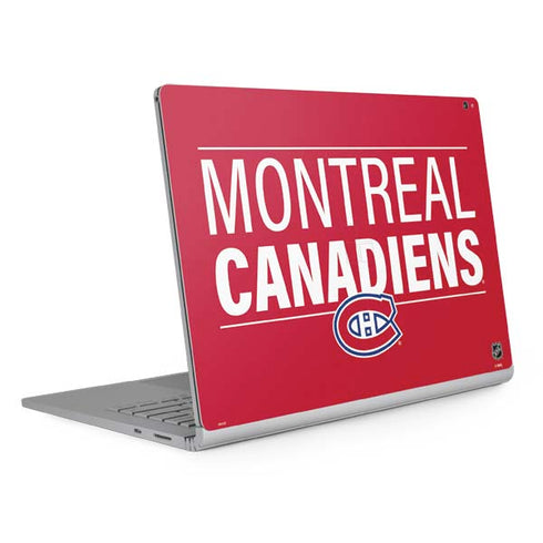 NHL Montreal Canadiens Lineup Surface Book 2 15in Skin