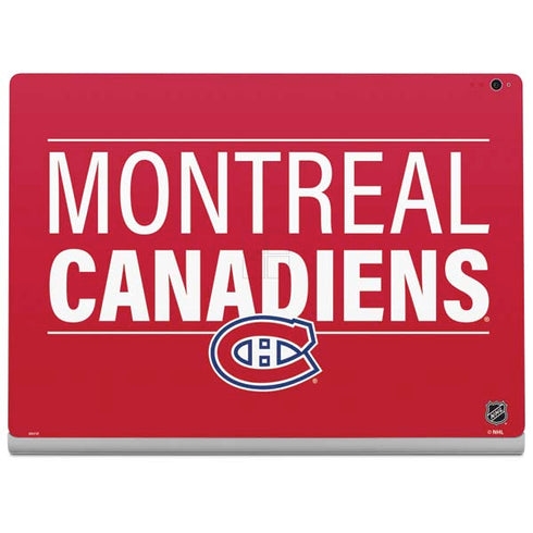 NHL Montreal Canadiens Lineup Surface Book 2 15in Skin