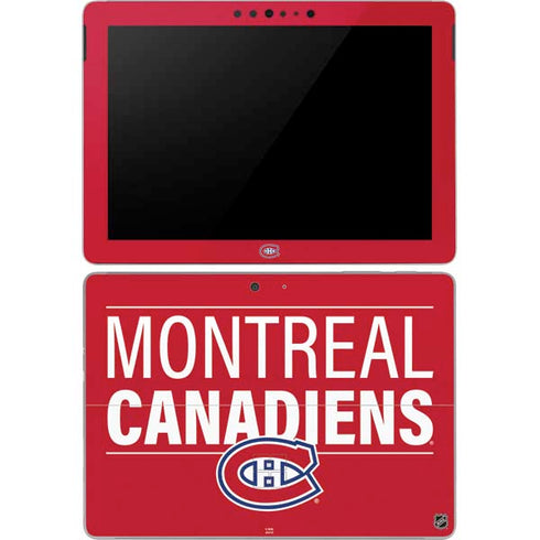 NHL Montreal Canadiens Lineup Surface Go Skin