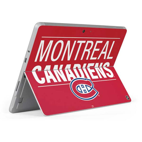 NHL Montreal Canadiens Lineup Surface Go Skin