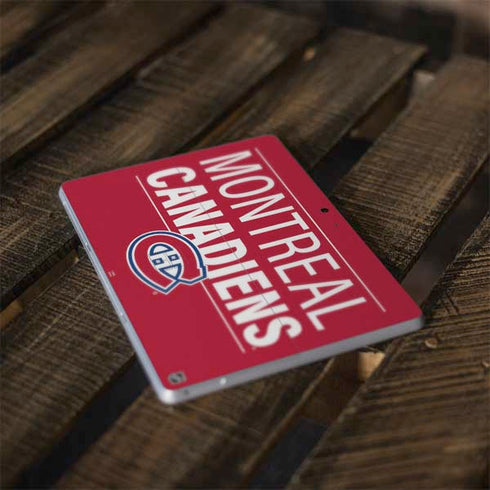 NHL Montreal Canadiens Lineup Surface Go Skin