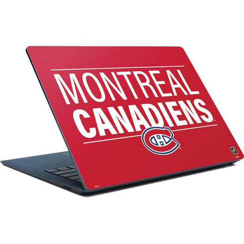 NHL Montreal Canadiens Lineup Surface Laptop Skin