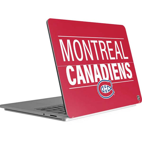 NHL Montreal Canadiens Lineup Surface Laptop Studio Skin