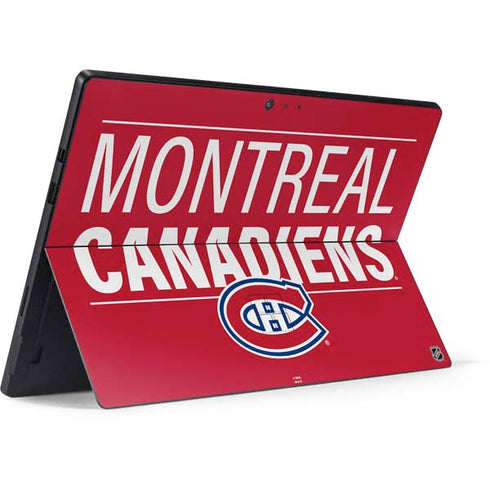 NHL Montreal Canadiens Lineup Surface Pro 6 Skin