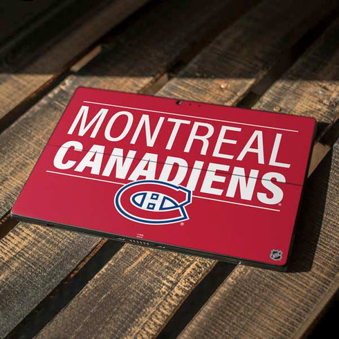 NHL Montreal Canadiens Lineup Surface Pro 6 Skin