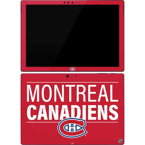 NHL Montreal Canadiens Lineup Surface Pro 7 Skin