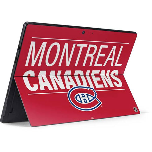 NHL Montreal Canadiens Lineup Surface Pro 7 Skin