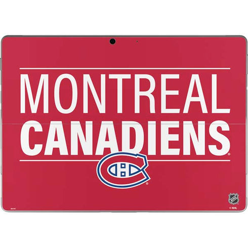 NHL Montreal Canadiens Lineup Surface Pro 9 Skin