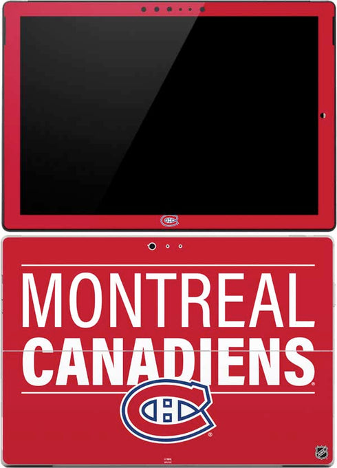 NHL Montreal Canadiens Lineup Surface Pro (2017) Skin