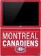 NHL Montreal Canadiens Lineup Surface Pro (2017) Skin
