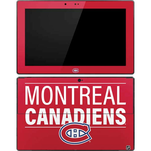 NHL Montreal Canadiens Lineup Surface Pro Tablet Skin