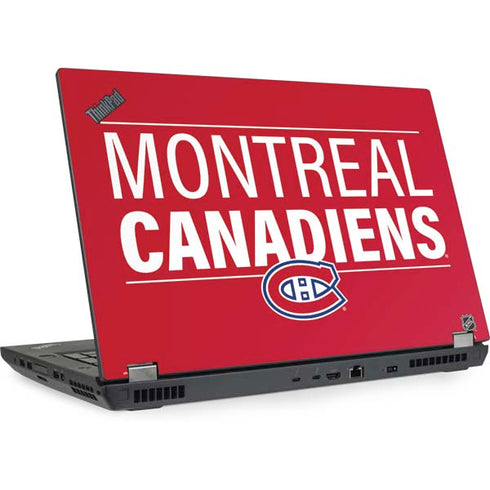 NHL Montreal Canadiens Lineup Lenovo ThinkPad Skin