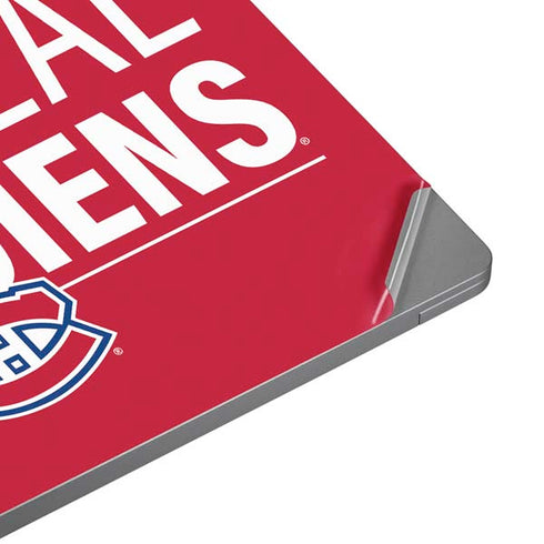 NHL Montreal Canadiens Lineup Universal Laptop 16.6in (13.4 x 9.7in) Skin
