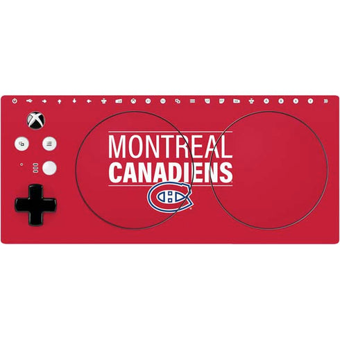 NHL Montreal Canadiens Lineup Xbox Adaptive Controller Skin