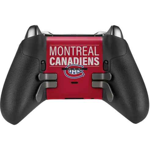 NHL Montreal Canadiens Lineup Xbox Elite Wireless Controller Series 2 Skin