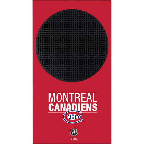 NHL Montreal Canadiens Lineup Xbox Series S Console Skin
