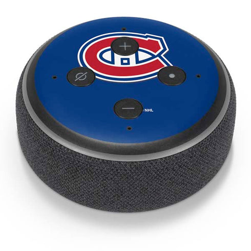NHL Montreal Canadiens Solid Background Amazon Echo Dot Skin