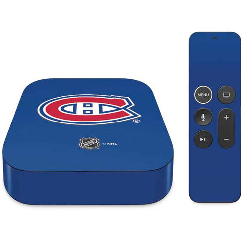 NHL Montreal Canadiens Solid Background Apple TV Skin