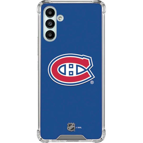 NHL Montreal Canadiens Solid Background Galaxy A13 5G Clear Case