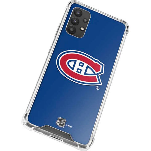 NHL Montreal Canadiens Solid Background Galaxy A32 5G Clear Case