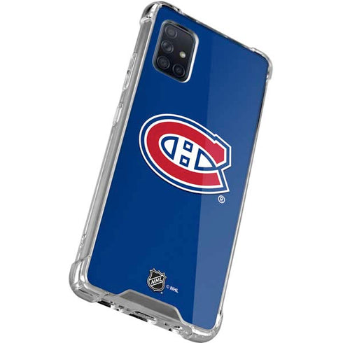 NHL Montreal Canadiens Solid Background Galaxy A51 5G Clear Case