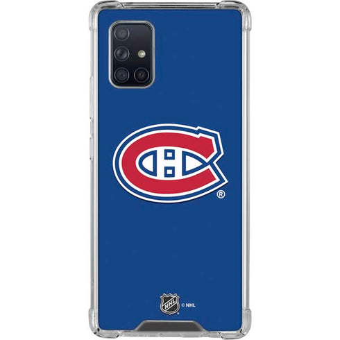 NHL Montreal Canadiens Solid Background Galaxy A71 5G Clear Case
