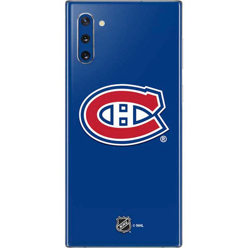 NHL Montreal Canadiens Solid Background Galaxy Note 10 Skin