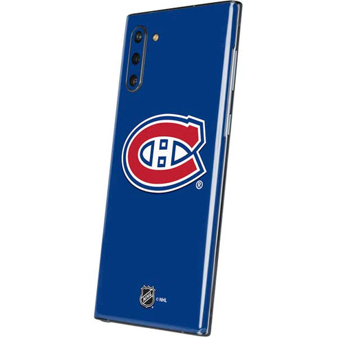 NHL Montreal Canadiens Solid Background Galaxy Note 10 Skin