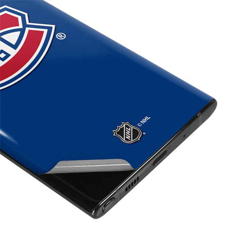 NHL Montreal Canadiens Solid Background Galaxy Note 10 Skin