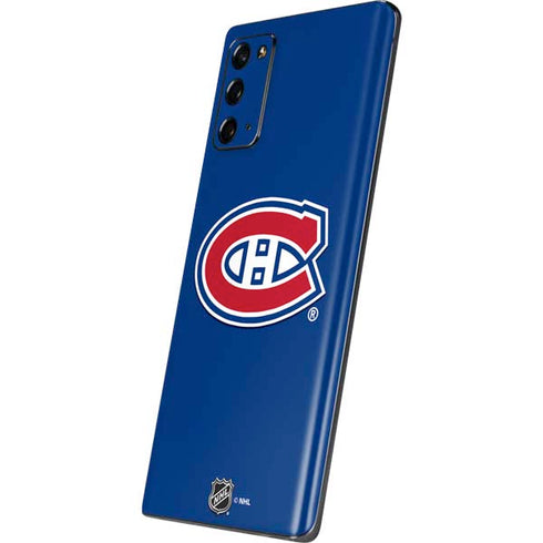 NHL Montreal Canadiens Solid Background Galaxy Note20 5G Skin
