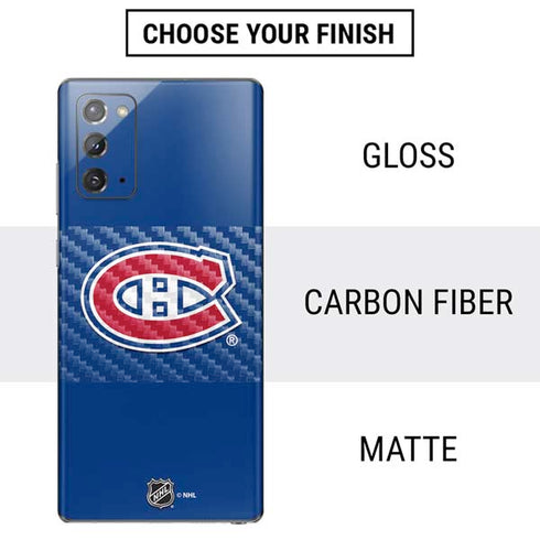 NHL Montreal Canadiens Solid Background Galaxy Note20 5G Skin
