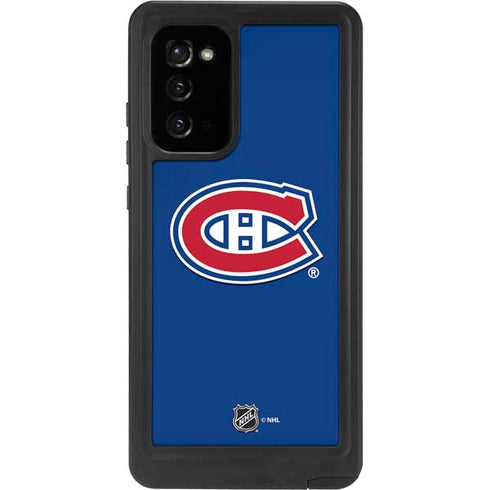 NHL Montreal Canadiens Solid Background Galaxy Note20 5G Waterproof Case