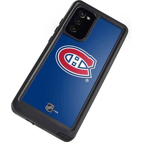 NHL Montreal Canadiens Solid Background Galaxy Note20 5G Waterproof Case