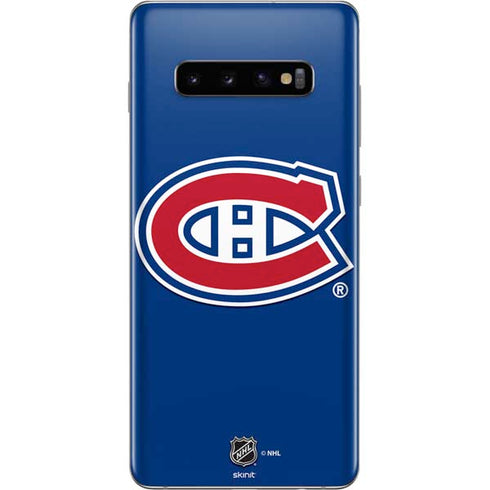 NHL Montreal Canadiens Solid Background Galaxy S10 Plus Skin