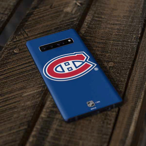 NHL Montreal Canadiens Solid Background Galaxy S10 Skin