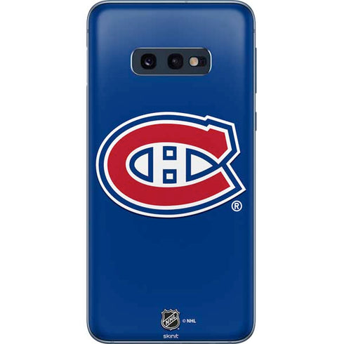 NHL Montreal Canadiens Solid Background Galaxy S10e Skin