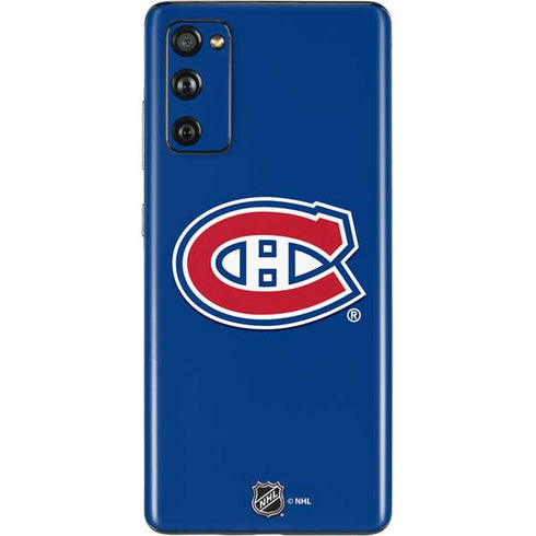 NHL Montreal Canadiens Solid Background Galaxy S20 Fan Edition Skin