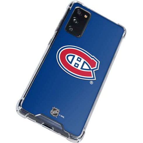 NHL Montreal Canadiens Solid Background Galaxy S20 FE Clear Case