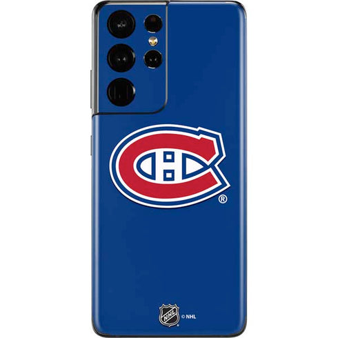 NHL Montreal Canadiens Solid Background Galaxy S21 Ultra 5G Skin