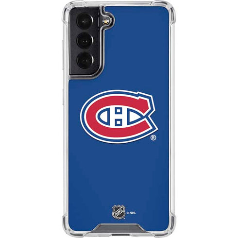 NHL Montreal Canadiens Solid Background Galaxy S22 Clear Case