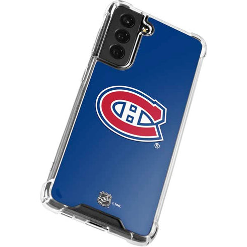 NHL Montreal Canadiens Solid Background Galaxy S22 Clear Case