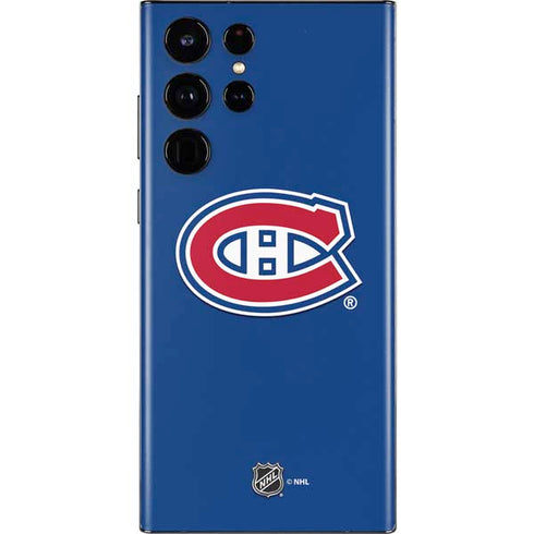 NHL Montreal Canadiens Solid Background Galaxy S22 Ultra Skin