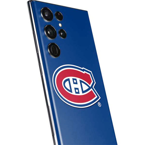 NHL Montreal Canadiens Solid Background Galaxy S22 Ultra Skin