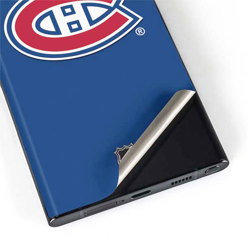 NHL Montreal Canadiens Solid Background Galaxy S22 Ultra Skin