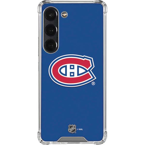 NHL Montreal Canadiens Solid Background Galaxy S23 Clear Case
